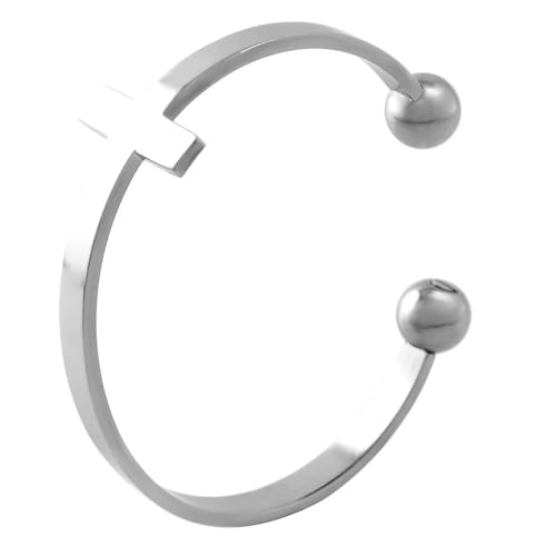 MYPOWER Herz- oder Kreuz-Urnenarmband aus Edelstahl, direkt ab Werk, Charm-Armreif für Tierasche, Andenkenschmuck-1 von MYPOWER