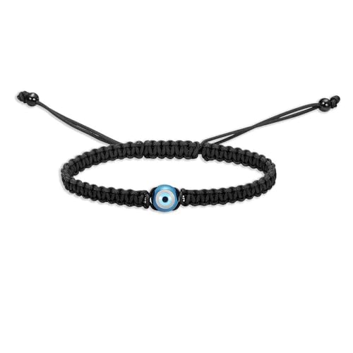 MYPOWER Personalisiertes Urnenarmband, Feuerbestattungsschmuck, geflochtenes Design, verstellbar mit rundem Kugel-Aschehalter für Haustier-/Menschenasche, Andenken, Schwarz von MYPOWER