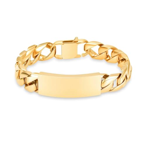 MYPOWER Urnenarmband aus Edelstahl für die Asche von Haustieren, Schnallendesign, wasserdicht, individuelles Geschenk für Frauen und Männer, Schmuck, Urnen, Gold, 18 cm MYPOWER Urnenarmband aus Edelstahl für die Asche von Haustieren, Schnallendesign, wasserdicht, individuelles Geschenk für Frauen und Männer, Schmuck, Urnen, Gold, 18 cm von MYPOWER
