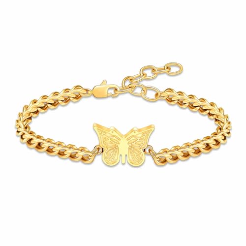 MYPOWER Urnenarmband für Asche, Schmetterlings-Aschearmband für Asche, Gedenkarmbänder, Andenkenarmband für Frauen, Gold MYPOWER Urnenarmband für Asche, Schmetterlings-Aschearmband für Asche, Gedenkarmbänder, Andenkenarmband für Frauen, Gold von MYPOWER
