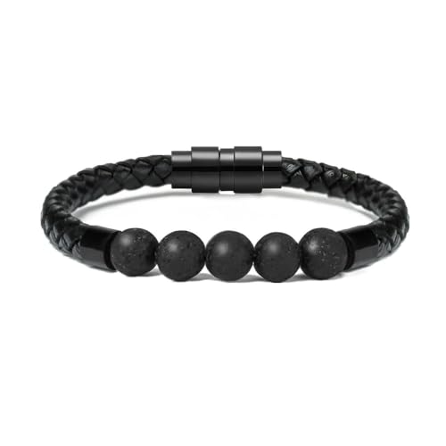 MYPOWER Urnenarmband für die Einäscherung von Haustier-/Menschenasche mit buntem Kristall, großes Fassungsvermögen, Herrengeschenk, Gedenkschmuck, B, 18 cm von MYPOWER