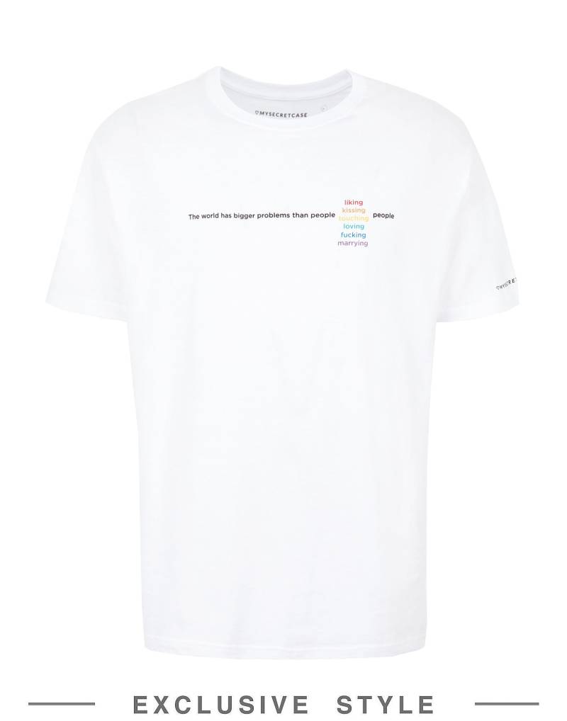 MYSECRETCASE x YOOX T-shirts Unisex Weiß von MYSECRETCASE x YOOX