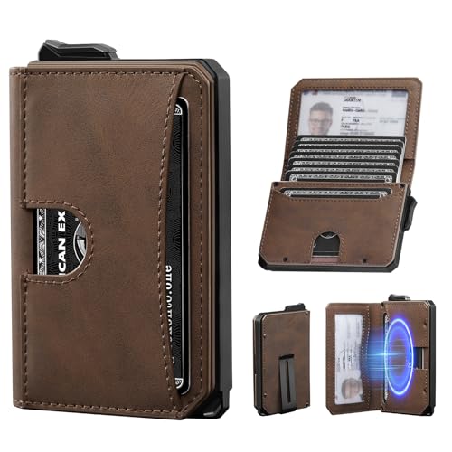 MYSHION Geldbörse Kartenetui I Herren Kartenetui I Kartenhalter Herren I Geldbeutel Herren für 10+ Karten I Slim Wallet mit Geldklammer I Kreditkartenetui mit ID-Fenster I RFID Schutz MYSHION Geldbörse Kartenetui I Herren Kartenetui I Kartenhalter Herren I Geldbeutel Herren für 10+ Karten I Slim Wallet mit Geldklammer I Kreditkartenetui mit ID-Fenster I RFID Schutz von MYSHION