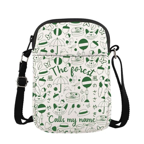 MYSOMY Animated Movie Inspired Crossbody Bag Japanese Anime Lover Shoulder Bag Cartoon Characters Merchandise, The Forest Cb, 14.7 x 2 x 21centimeters (5.8 x 0.8 x 8.3 inches) von MYSOMY