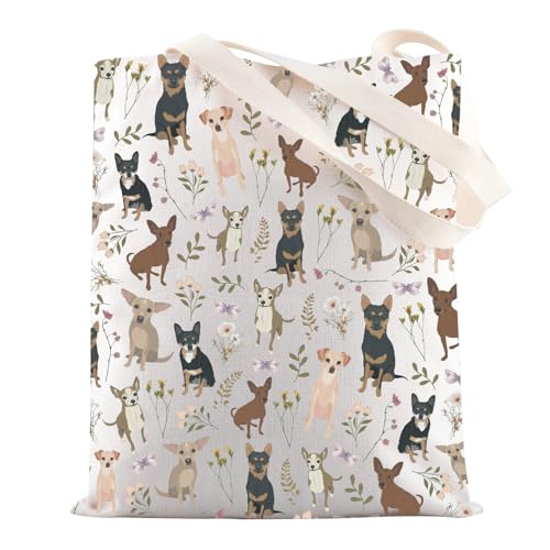 MYSOMY Chihuahua-Hunde-Tragetasche, Chihuahua-Geschenk, Geschenk für Chihuahua-Liebhaber, Chihuahua-Besitzer, Schultertasche, Chihuahua Dog Tg3, INCH von MYSOMY