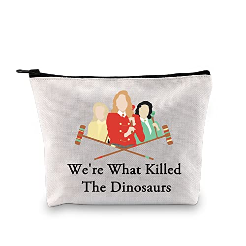 MYSOMY Freeze Your Brain Make-up-Tasche Heathers The Musical Inspired Gifts Broadway Kosmetiktasche Theaterliebhaber Geschenke Reißverschlusstasche, Killed the Dinosaurier Mb, modisch von MYSOMY