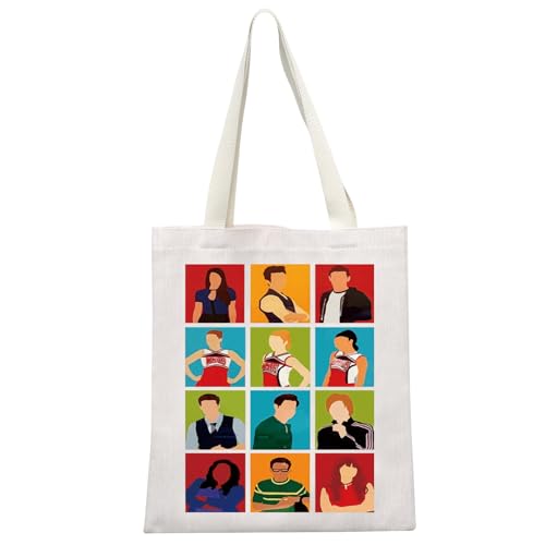MYSOMY Glee Musical Canvas Tote Bag Rachel Berry Fans Gifts Musical Comedy Inspired Shoulder Bag Glee Musical Merch, Musikkomödie Tb3, 13.7inch*15.7inch von MYSOMY