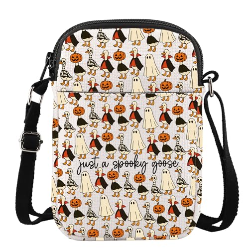 MYSOMY Gruselige Goose Umhängetasche Halloween Gans Geschenke Just a Spooky Goose Geschenke Gruselige Gans Umhängetasche, Just a Spooky Cb3, 111 von MYSOMY