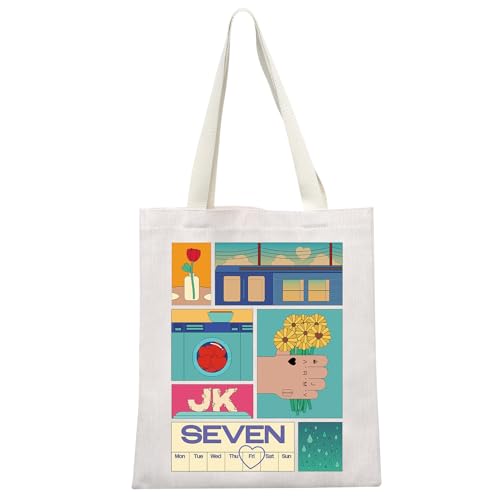 MYSOMY JK-Pop-Tragetasche für Koreanische Gruppe, goldfarben, JK-Fans, Schultertasche, K-Pop, Armee-Mitglieder, Merch, K-Pop-Liebhaber, Geschenk, Jk Seven Tb3, 13.7inch*15.7inch MYSOMY JK-Pop-Tragetasche für Koreanische Gruppe, goldfarben, JK-Fans, Schultertasche, K-Pop, Armee-Mitglieder, Merch, K-Pop-Liebhaber, Geschenk, Jk Seven Tb3, 13.7inch*15.7inch von MYSOMY