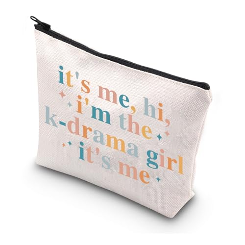 MYSOMY K-Drama Make-up-Tasche für Mädchen, K-Drama-Liebhaber, Kosmetiktasche, K-Drama-Reise, Reißverschluss, koreanische Drama-Fans, K-drama Girl Bag, Einheitsgröße, Modern von MYSOMY