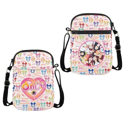 MYSOMY K-POP Group Twice Crossbody Bag Once Fandom Umhängetasche K-POP Idol Fans Geschenk Konzerttasche, Once Cb, 14.7 x 2 x 21centimeters (5.8 x 0.8 x 8.3 inches) von MYSOMY