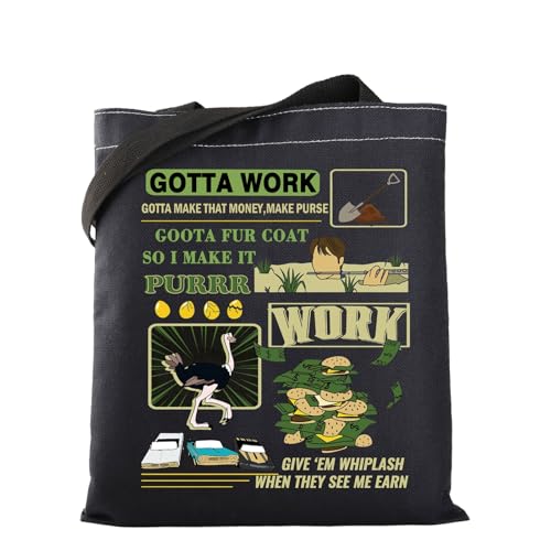 MYSOMY K-Pop Group Aniteez Geschenk K-Pop Group ATZ Work Canvas Tote Bag K-Pop Music Fans Wiederverwendbare Einkaufstasche K-Pop Merch, Gotta Work Tb, 13.7inch*15.7inch von MYSOMY