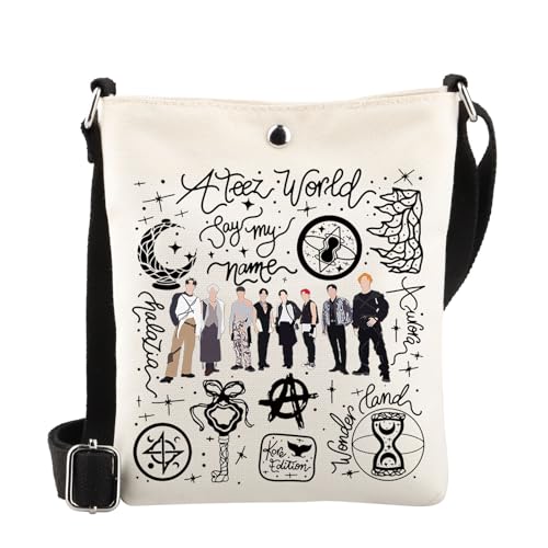 MYSOMY K-Pop Group Aniteez Geschenk K-Pop Group Members Crossbody Bag K-Pop Fans Umhängetasche K-Pop Musikliebhaber Geschenk K-Pop Merch, Aniteez Cb2, 16.5 x 21 x 5.5 centimeters (6.5 x 8.3 x 2.16 von MYSOMY