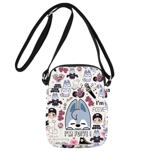 MYSOMY K Pop SKZ Crossbody Bag K Pop SKZ Wolf Gifts I'm Foive Gifts SKZ Merchandise SKZ Wolf Umhängetasche, Foive Uk1, 111 von MYSOMY