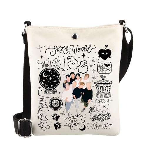 MYSOMY K-pop Group SKZ Gifts SKZ Crossbody Bag SKZ Fan Umhängetasche Stay Fandom Geschenke K-Pop Musikliebhaber Geschenke K-Pop Merch, Skz Cb, 16.5 x 21 x 5.5 centimeters (6.5 x 8.3 x 2.16 inches) von MYSOMY