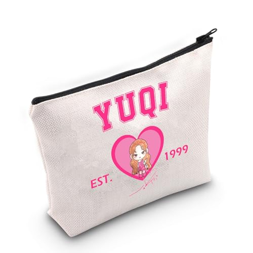 MYSOMY Koreanische Mädchengruppe G-IDE-Mitglied Make-up-Tasche K-Pop Girls Group Fans Geschenk Welttournee Merchandise K-Pop Musikliebhaber Geschenk, Yq99 Tasche, Morden von MYSOMY