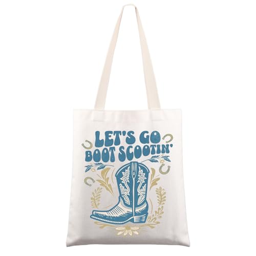 MYSOMY Line Dancer Tragetasche Line Dance Lover Gifts Let's Go Boot Scootin Line Dancing Umhängetasche, Let's Go Boot UK 3, INCH von MYSOMY