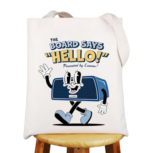 MYSOMY Macrodata Refinement Tote Bag Innie & Outie Gifts Lumon Macrodata Refinement Gifts The Board Says Hello Gift, Board Says Hello Uk2, INCH von MYSOMY