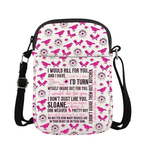 MYSOMY Metzger Inspired Crossbody Bag Dark Romance Merch Brynne Inspired Book Shoulder Bag Bookish Merch, Sloane Cb, 14.7 x 2 x 21centimeters (5.8 x 0.8 x 8.3 inches) von MYSOMY