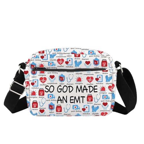 MYSOMY Notfall-Umhängetasche für medizinische Techniker, mit Aufschrift "So God Made An EMT", God Emt, 14.7 x 2 x 21centimeters (5.8 x 0.8 x 8.3 inches) von MYSOMY