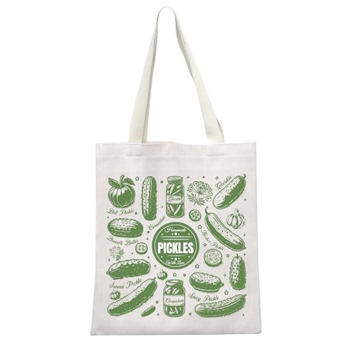 MYSOMY Pickle Tote Bags Pickle Gifts Homemade Pickles With Love, Einkaufstasche, Essensliebhaber, Geschenk für Gurkenliebhaber, Pickles Tb3, 13.7inch*15.7inch MYSOMY Pickle Tote Bags Pickle Gifts Homemade Pickles With Love, Einkaufstasche, Essensliebhaber, Geschenk für Gurkenliebhaber, Pickles Tb3, 13.7inch*15.7inch von MYSOMY