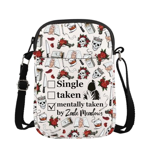 MYSOMY Spukkatze Maus Duett Crossbody Bag Dark Romance Bag Smut Reader Geschenk Run Little Mouse Messenger Bag, Mentally Cb, 14.7 x 2 x 21centimeters (5.8 x 0.8 x 8.3 inches) von MYSOMY