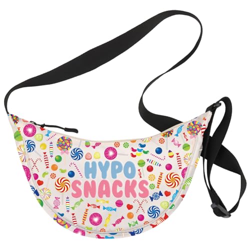 MYSOMY Typ 1 Diabetes-Snack-Tasche Hypo Snacks Tasche Diabetes Insulin Schultertasche Notfall-Snacks Kit T1D Warrior Geschenk Diabetiker Versorgungsset, Hypo Snacks Cb3 Uk3 von MYSOMY