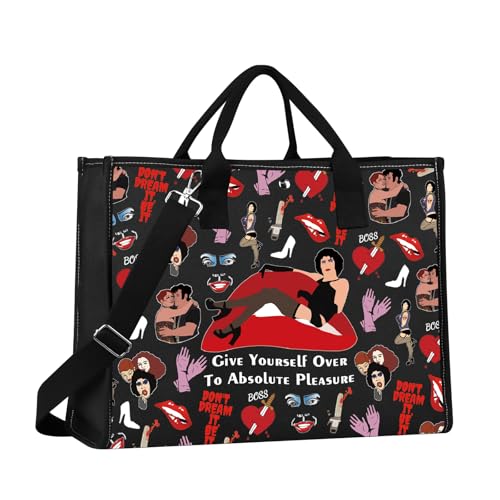 Rocky Horror Crossbody Bag Don't Dream It Be It Gift Rocky Horror Messenger Bag Rocky Horror Musical Shoulder Bag, Don't Dream Tg2, 111 von MYSOMY