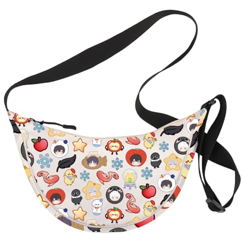 Umhängetasche mit Aufschrift "When u Come Back", Geschenk für Gamer, Maskottchen, Schultertasche, Appleduck Cb3 Uk3, 111 von MYSOMY