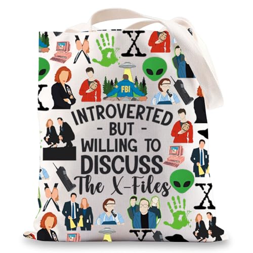 X-Serie TV-Show-Tragetasche, Scully und Mulder, Geschenk "The Truth Is Out There", Willing to Uk, INCH von MYSOMY