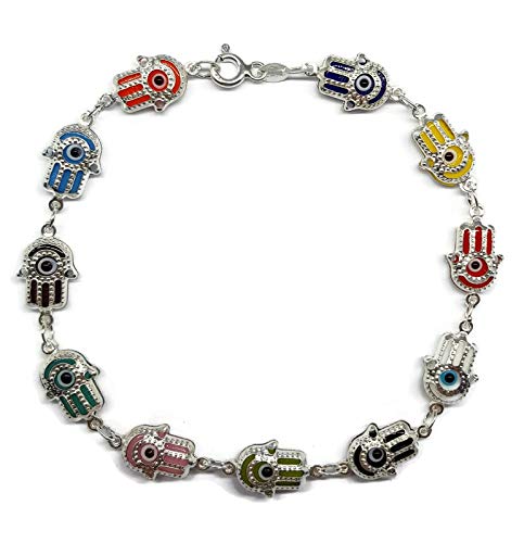 MYSTIC JEWELS By Dalia Ohrstecker, Sterling-Silber 925, mit Hand der Fatima, 19 cm von MYSTIC JEWELS