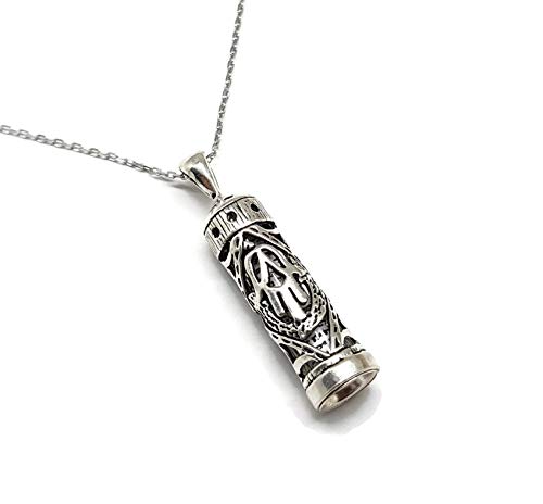 MYSTIC JEWELS by Dalia - Mesusa mit Seilberkette, 925er Sterlingsilber, Kristall, von MYSTIC JEWELS