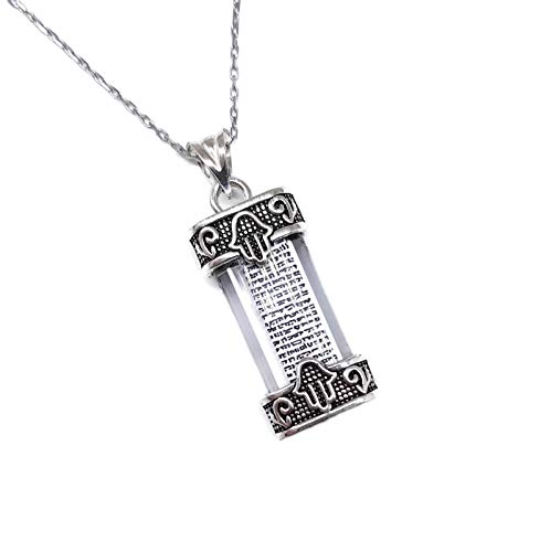 MYSTIC JEWELS by Dalia - Mesusa mit Seilberkette, 925er Sterlingsilber, Kristall, von MYSTIC JEWELS