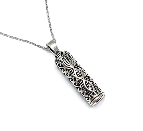 MYSTIC JEWELS by Dalia - 925 Sterlingsilber für Glücksbringer Mezuzá von Mesies Symbolen mit Silberkette von MYSTIC JEWELS