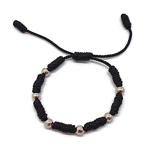 MYSTIC JEWELS by Dalia – Armband Kabbalah – Kordel 7 Knoten aus rotem Draht mit Kugeln – Unisex – verstellbar – Schutz vor bösen Augen, Glück – Good Luck Schwarz MYSTIC JEWELS by Dalia – Armband Kabbalah – Kordel 7 Knoten aus rotem Draht mit Kugeln – Unisex – verstellbar – Schutz vor bösen Augen, Glück – Good Luck Schwarz von MYSTIC JEWELS