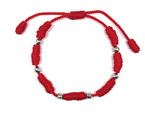 MYSTIC JEWELS By Dalia – Armband Kabbalah – Kordel 7 Knoten aus rotem Draht mit Kugeln – Unisex – verstellbar – Schutz vor bösen Augen, Glück – Good Luck MYSTIC JEWELS By Dalia – Armband Kabbalah – Kordel 7 Knoten aus rotem Draht mit Kugeln – Unisex – verstellbar – Schutz vor bösen Augen, Glück – Good Luck von MYSTIC JEWELS