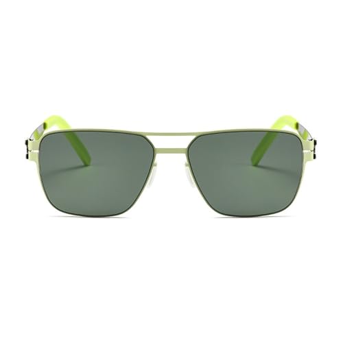 Polarisierte Sonnenbrille für Herren mit Metallrahmen, modische Brillen von MYSXSWHL