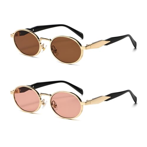 Polarisierte Sonnenbrille für Herren mit Metallrahmen, modische Brillen von MYSXSWHL