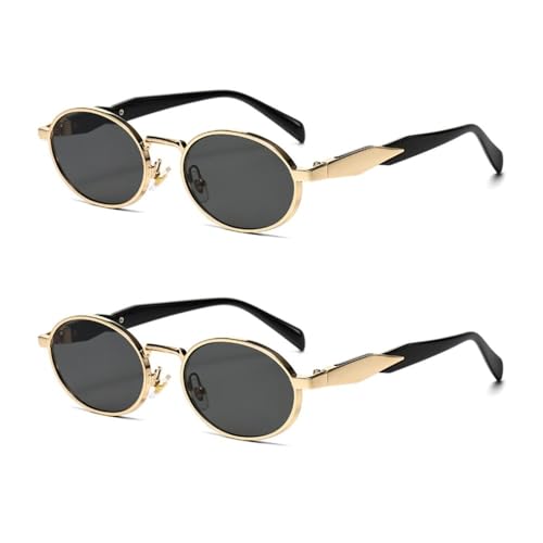 Polarisierte Sonnenbrille für Herren mit Metallrahmen, modische Brillen von MYSXSWHL