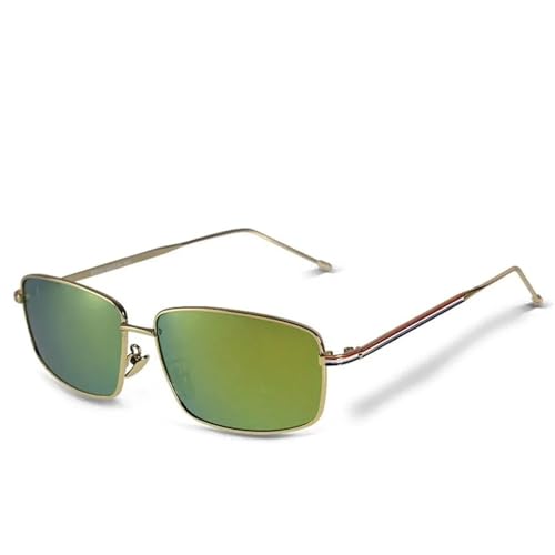Polarisierte Sonnenbrille für Herren mit Metallrahmen, modische Brillen von MYSXSWHL