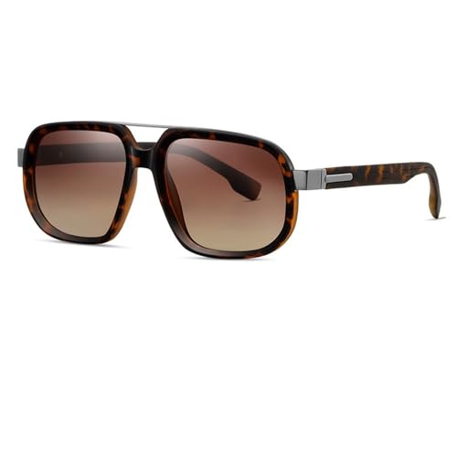 Polarisierte Sonnenbrille für Herren mit Metallrahmen, modische Brillen von MYSXSWHL