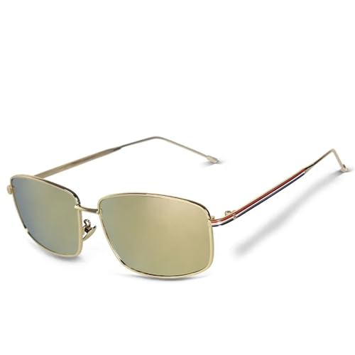 Polarisierte Sonnenbrille für Herren mit Metallrahmen, modische Brillen von MYSXSWHL