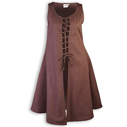 MYTHOLON Leandra Kleid braun XL von MYTHOLON