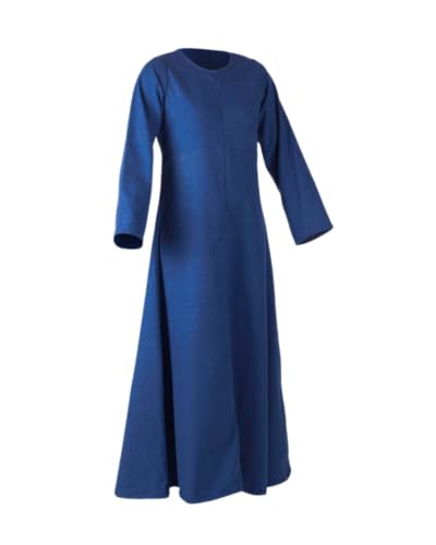 MYTHOLON Unterkleid Mittelalter Damen Alina blau M von MYTHOLON