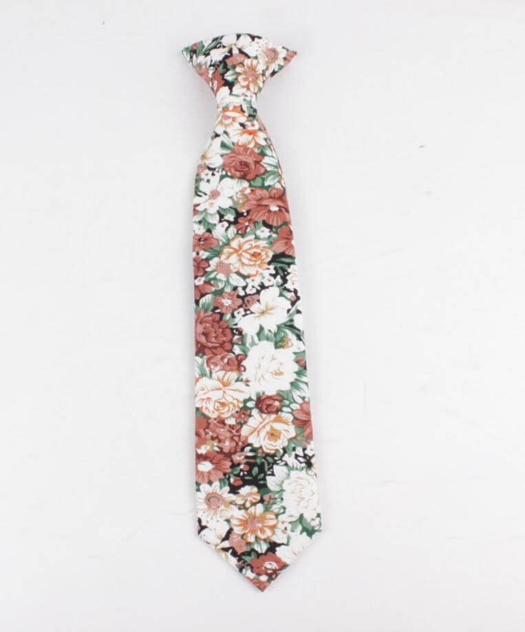 Peach Jungen Blumen Clip On Krawatte 6 cm | Mytieshop Hochzeitsideen Bräutigam Trauzeugen Ringträger Blumendruck Peach Jungen Blumen Clip On Krawatte 6 cm | Mytieshop Hochzeitsideen Bräutigam Trauzeugen Ringträger Blumendruck von MYTIESHOP