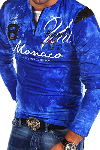 MT Styles 2in1 Longsleeve P-Monaco Blau R-0760 [Blau, XXL] von MYTRENDS Styles