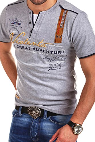 MT Styles 2in1 T-Shirt Adventure Grau R-2693 [Grau, XL] von MYTRENDS Styles