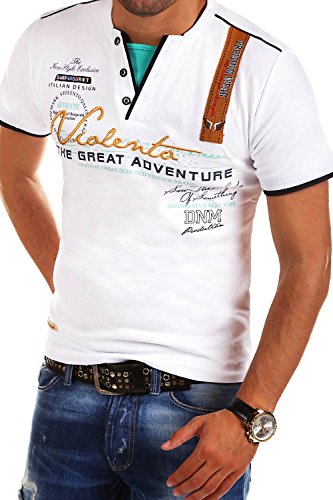 MT Styles 2in1 T-Shirt Adventure R-2693 [Weiß, von MYTRENDS Styles
