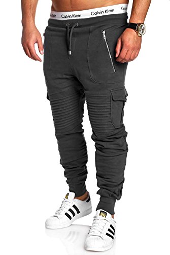 MT Styles Cargo Trainingshose Biker Hose MA-2134 [Dunkelgrau, M] von MYTRENDS Styles