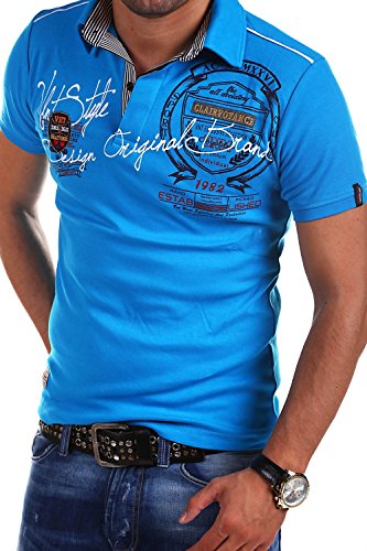 MT Styles Poloshirt Ambition R-2687 [Blau, XL] von MYTRENDS Styles